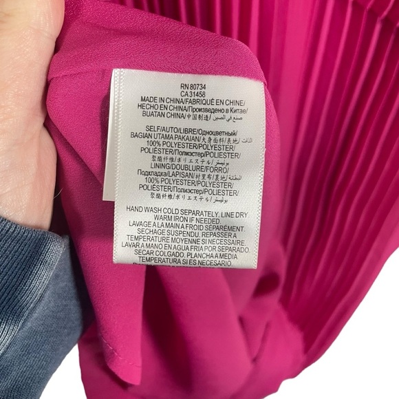 BCBGeneration Pleated Popover Mini Dress in Pink Size S - Picture 12 of 16